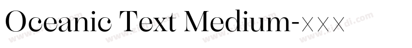 Oceanic Text Medium字体转换